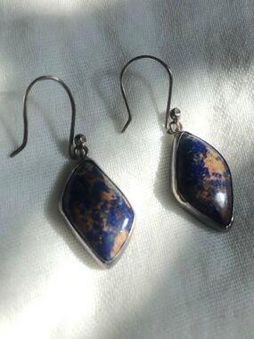 Handmade lapis lazuli earrings